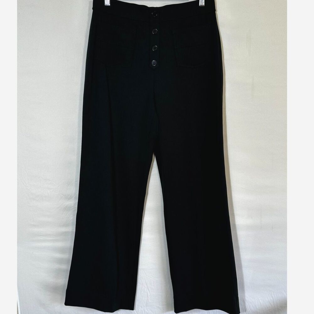 Halara Women's Stretch High Waisted Day Pants Pockets Wide Leg Black Size L